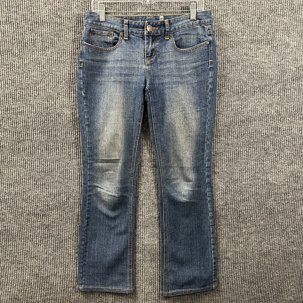American Rag Cie Womens Bootcut Jeans Size 5R Blue Denim Casual Low Rise